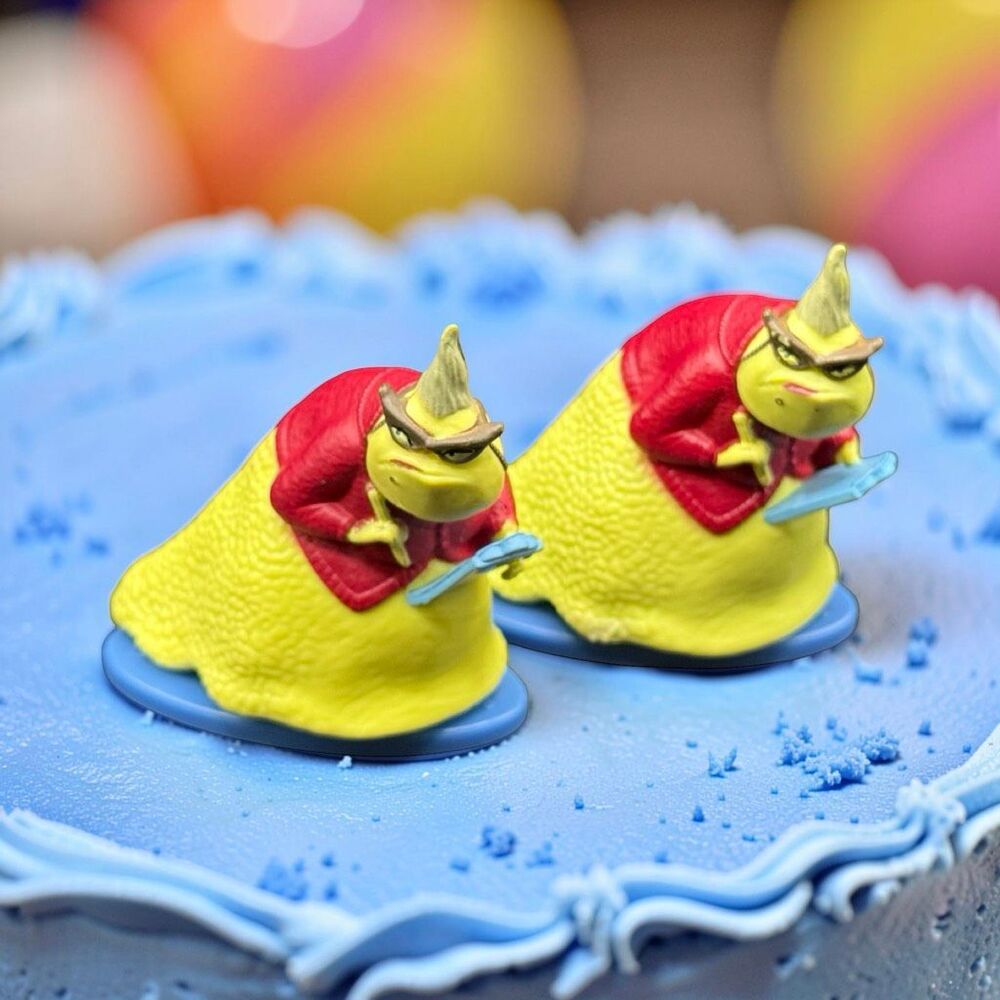 (2) Disney Pixar Monsters Inc Roz Cake Topper Figures A65